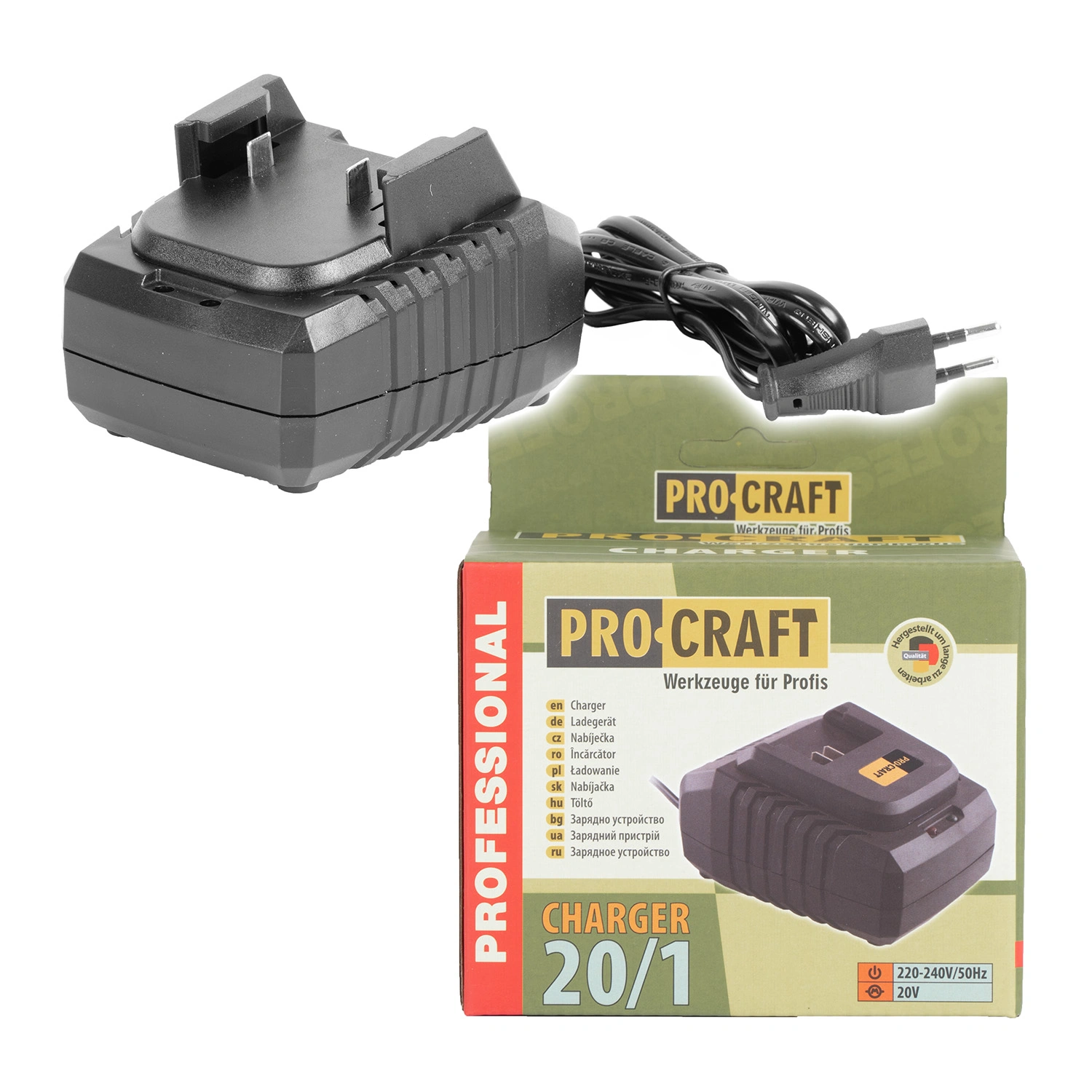 Nabíjačka pre 20V Li-ion akumulátory Procraft 20/1 1 Nabíjačka pre 20V Li-ion akumulátory Procraft 20/1