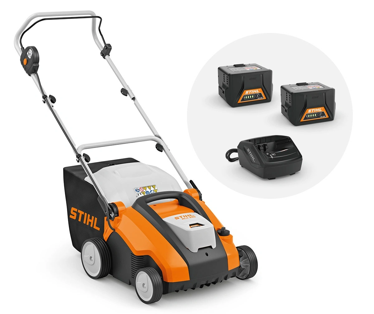 Akumulátorový vertikutátor STIHL RLA 240 SET AL101 AK 30 2x 1 Akumulátorový vertikutátor STIHL RLA 240 SET AL101 AK 30 2x